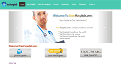 Desktop Screenshot of kneehospitals.com